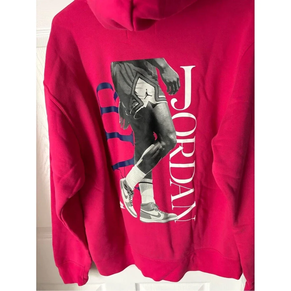 Jordan Air Mike Sport DNA Fleece Pullover Hoodie cotton blend Mens Sz Medium